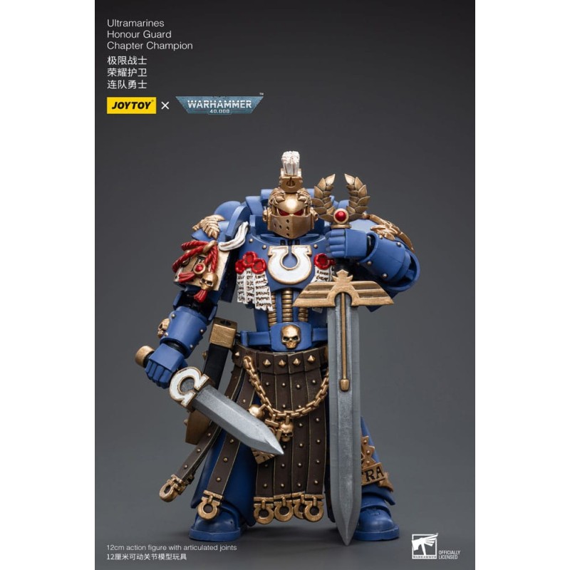 Warhammer 40k figurine 1/18 Ultramarines Honour Guard Chapter Champion 12 cm | 6973130376526