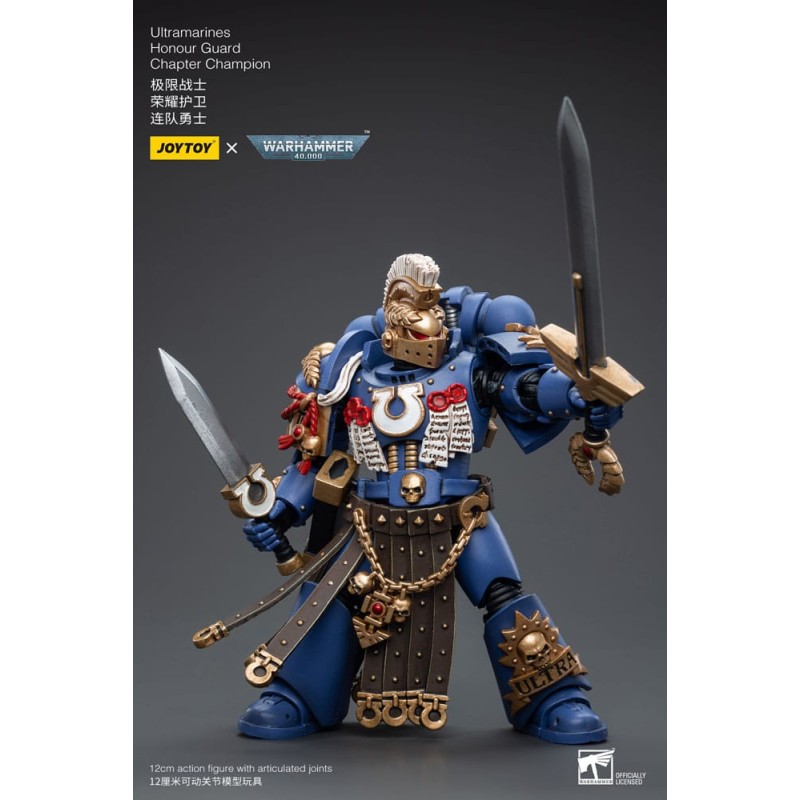 Warhammer 40k figurine 1/18 Ultramarines Honour Guard Chapter Champion 12 cm | 6973130376526