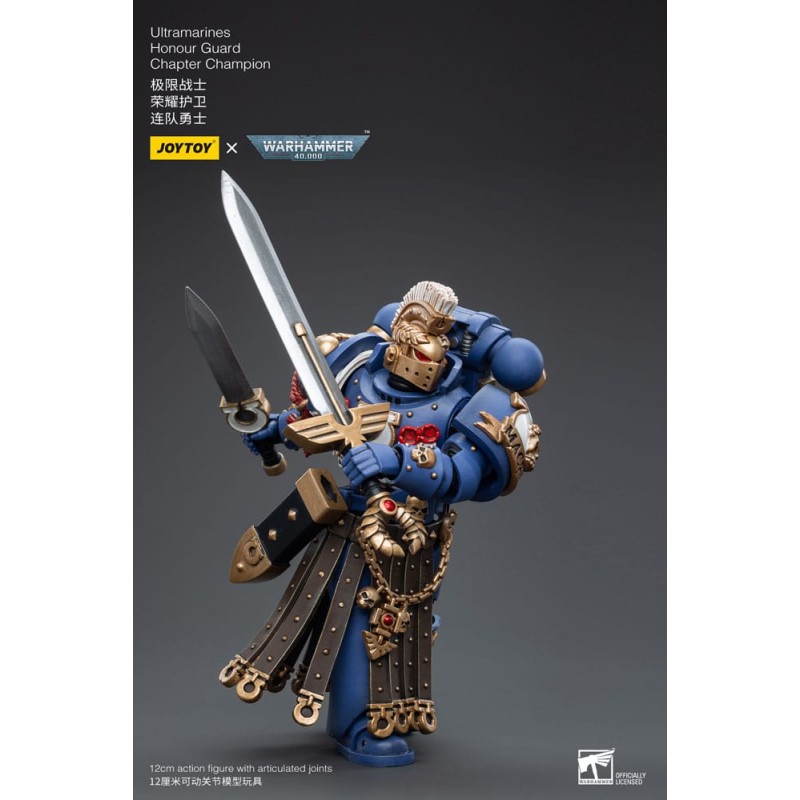 Warhammer 40k figurine 1/18 Ultramarines Honour Guard Chapter Champion 12 cm | 6973130376526