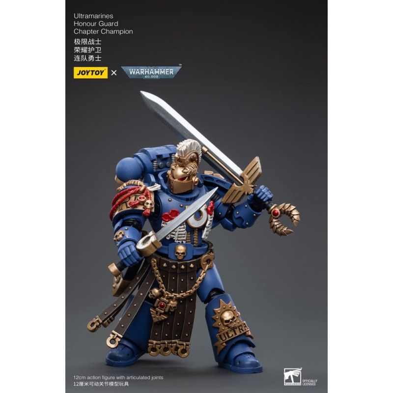 Warhammer 40k figurine 1/18 Ultramarines Honour Guard Chapter Champion 12 cm | 6973130376526