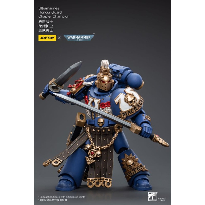 Warhammer 40k figurine 1/18 Ultramarines Honour Guard Chapter Champion 12 cm | 6973130376526