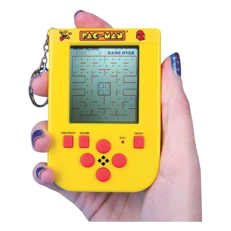 Pac-Man console de jeu portable avec porte-clés Mini Retro | 5060949244984