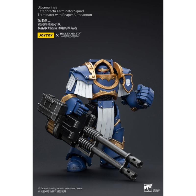 Warhammer The Horus Heresy figurine 1/18 Uitramarines Cataphractii Terminator Squad Terminator with Reaper Autocannon 14 cm  ...