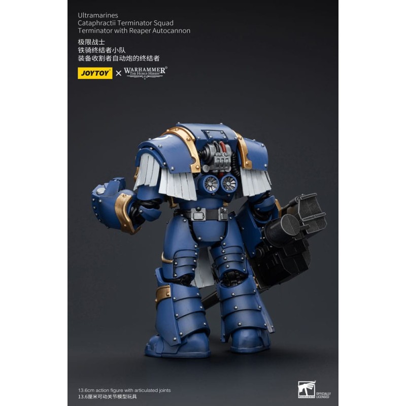 Warhammer The Horus Heresy figurine 1/18 Uitramarines Cataphractii Terminator Squad Terminator with Reaper Autocannon 14 cm  ...