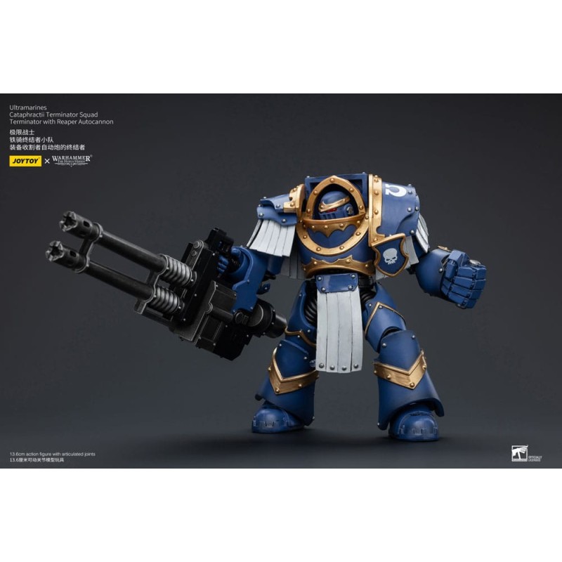 Warhammer The Horus Heresy figurine 1/18 Uitramarines Cataphractii Terminator Squad Terminator with Reaper Autocannon 14 cm  ...
