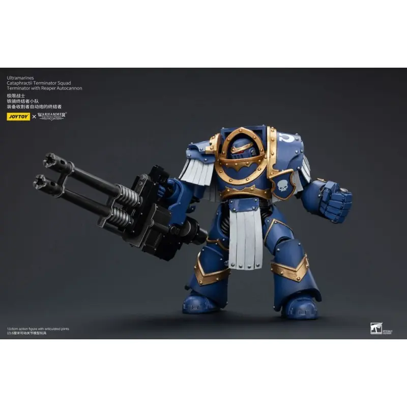 Warhammer The Horus Heresy figurine 1/18 Uitramarines Cataphractii Terminator Squad Terminator with Reaper Autocannon 14 cm ... | 6973130377486