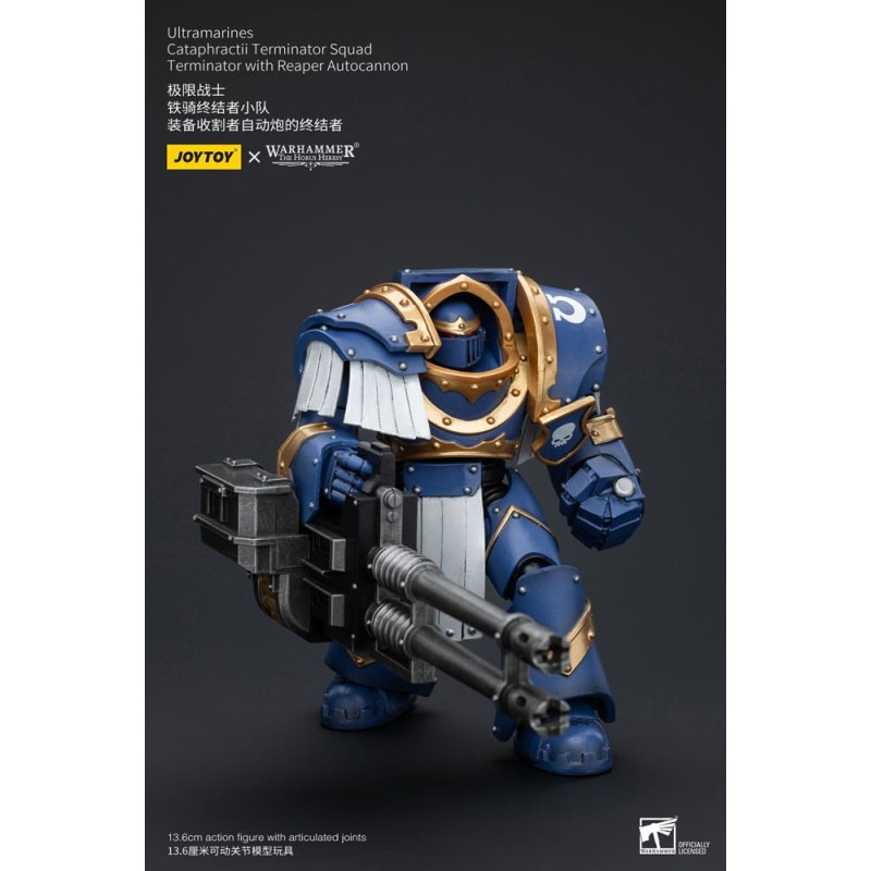 Warhammer The Horus Heresy figurine 1/18 Uitramarines Cataphractii Terminator Squad Terminator with Reaper Autocannon 14 cm  ...