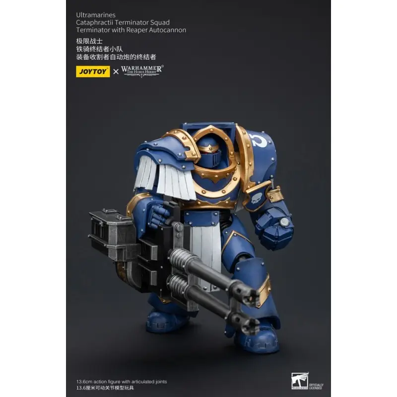 Warhammer The Horus Heresy figurine 1/18 Uitramarines Cataphractii Terminator Squad Terminator with Reaper Autocannon 14 cm ... | 6973130377486