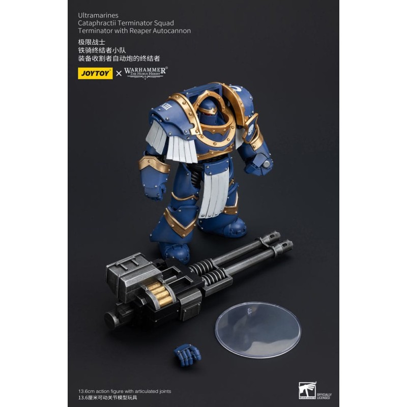 Warhammer The Horus Heresy figurine 1/18 Uitramarines Cataphractii Terminator Squad Terminator with Reaper Autocannon 14 cm  ...