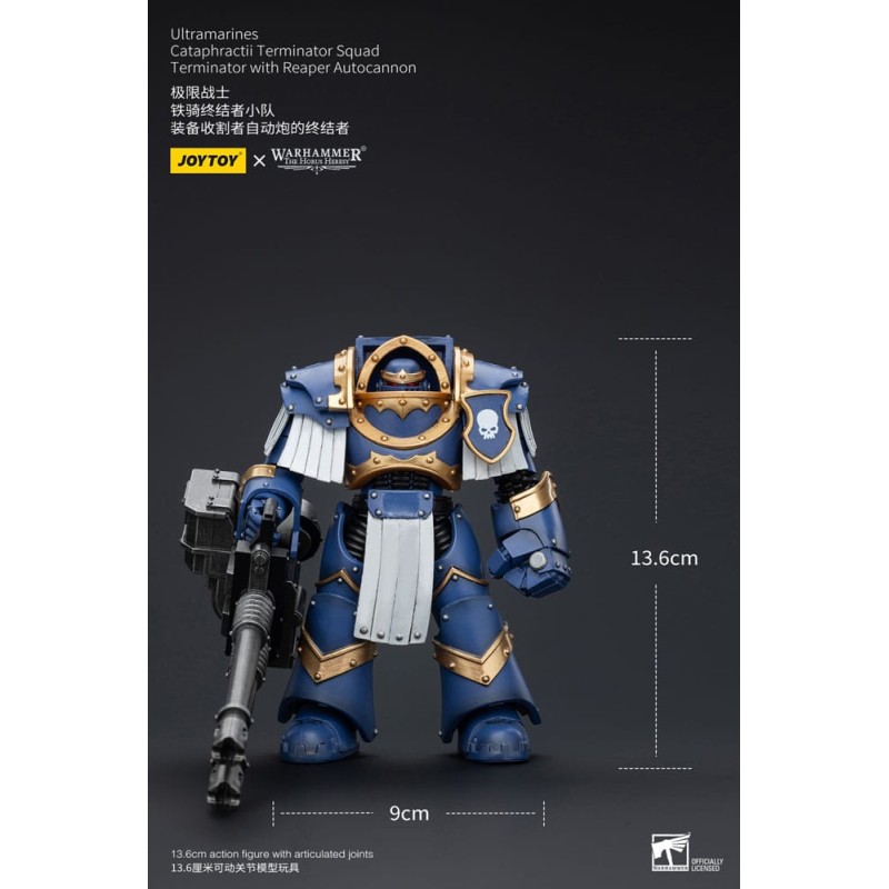 Warhammer The Horus Heresy figurine 1/18 Uitramarines Cataphractii Terminator Squad Terminator with Reaper Autocannon 14 cm  ...