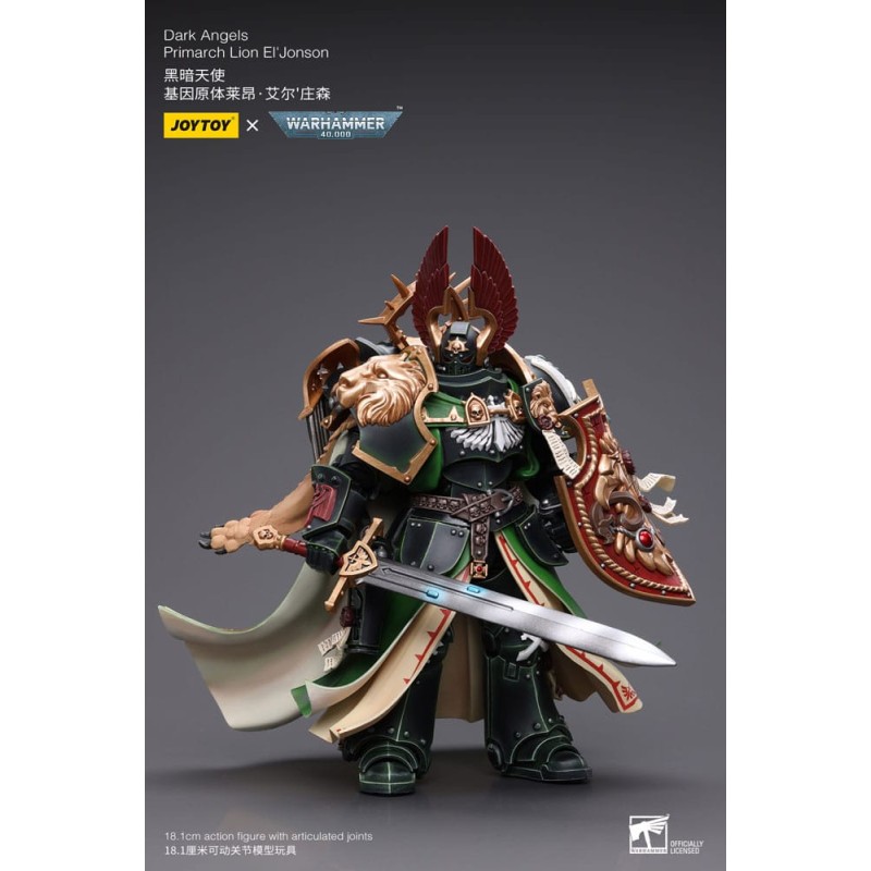 Warhammer 40k figurine 1/18 Dark Angels Primarch Lion El' Jonson 18 cm Reproduction