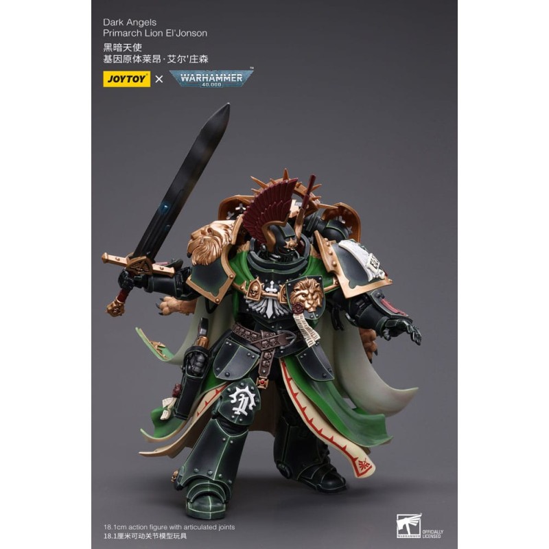 Warhammer 40k figurine 1/18 Dark Angels Primarch Lion El' Jonson 18 cm Reproduction