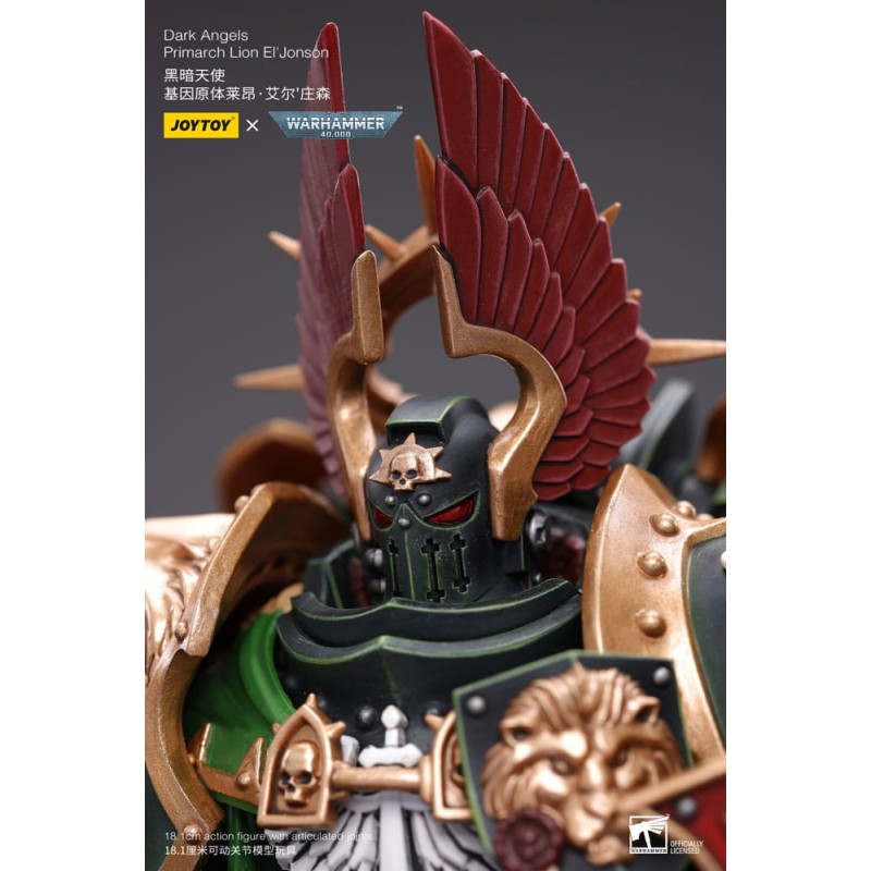 Warhammer 40k figurine 1/18 Dark Angels Primarch Lion El' Jonson 18 cm Reproduction
