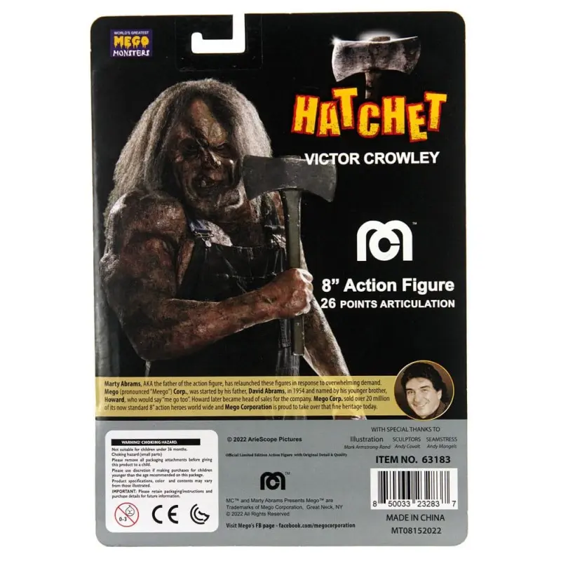 Butcher : La Légende de Victor Crowley figurine Victor Crowley 20 cm | 0850033232837