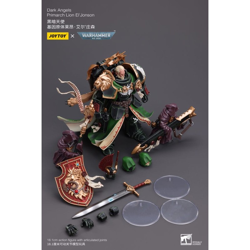 Warhammer 40k figurine 1/18 Dark Angels Primarch Lion El' Jonson 18 cm Reproduction