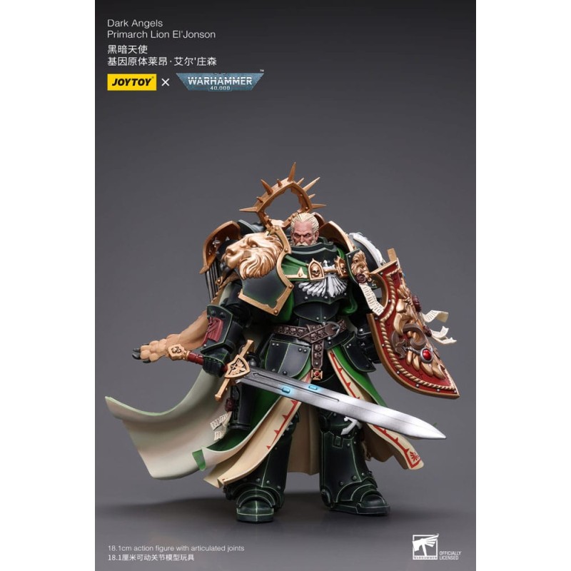 Warhammer 40k figurine 1/18 Dark Angels Primarch Lion El' Jonson 18 cm Reproduction