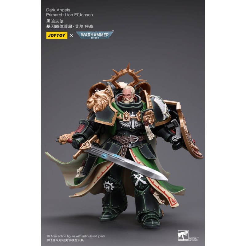 Warhammer 40k figurine 1/18 Dark Angels Primarch Lion El' Jonson 18 cm Reproduction