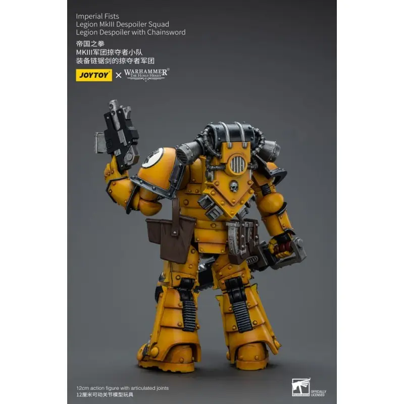 Warhammer The Horus Heresy figurine 1/18 Imperial Fists Legion MkIII Despoiler Squad Legion Despoiler with Chainsword 12 cm | 6973130379091