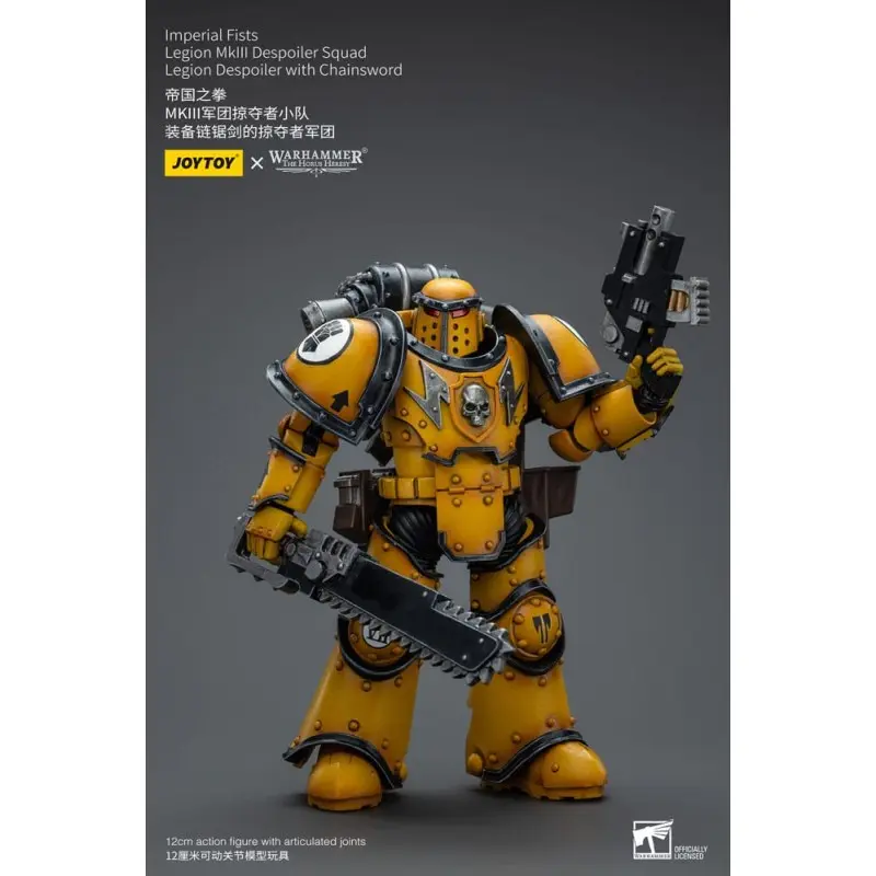 Warhammer The Horus Heresy figurine 1/18 Imperial Fists Legion MkIII Despoiler Squad Legion Despoiler with Chainsword 12 cm | 6973130379091