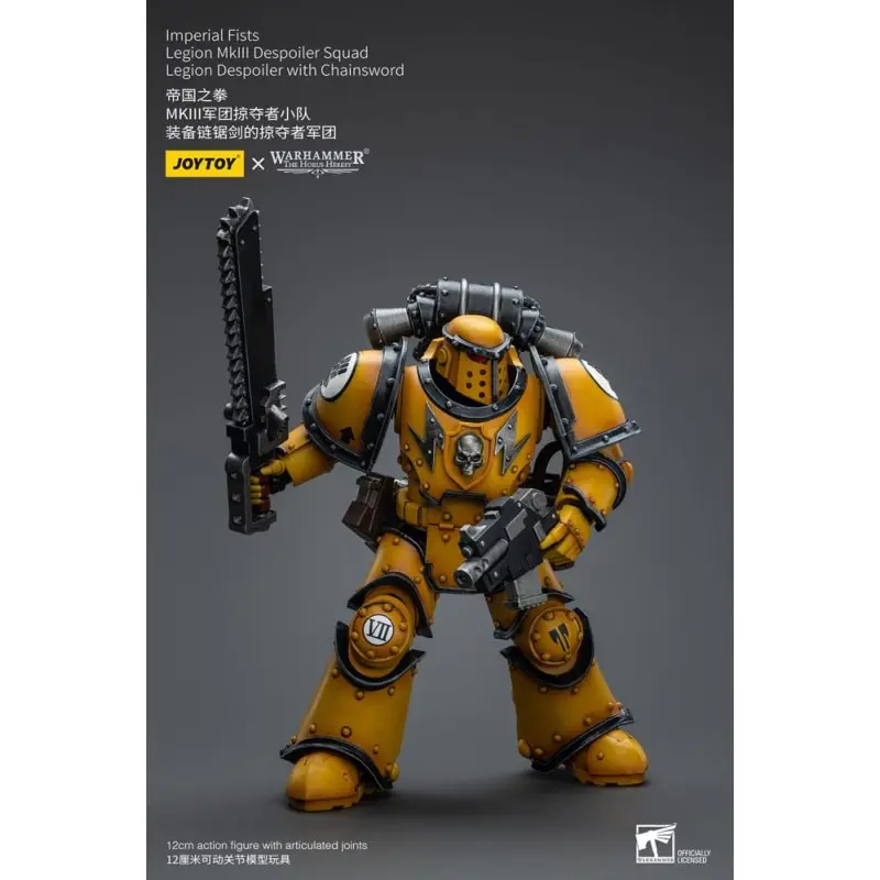 Warhammer The Horus Heresy figurine 1/18 Imperial Fists Legion MkIII Despoiler Squad Legion Despoiler with Chainsword 12 cm | 6973130379091