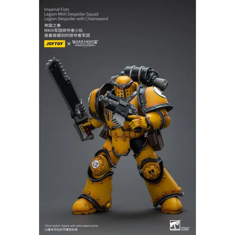Warhammer The Horus Heresy figurine 1/18 Imperial Fists Legion MkIII Despoiler Squad Legion Despoiler with Chainsword 12 cm | 6973130379091