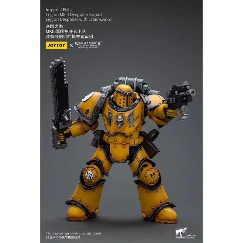 Warhammer The Horus Heresy figurine 1/18 Imperial Fists Legion MkIII Despoiler Squad Legion Despoiler with Chainsword 12 cm | 6973130379091