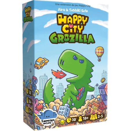 jeu : Happy City - Ext. Grozilla éditeur : Cocktail Games version française