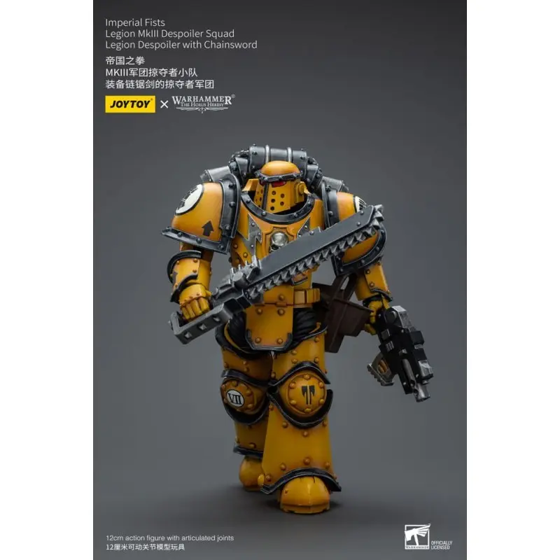 Warhammer The Horus Heresy figurine 1/18 Imperial Fists Legion MkIII Despoiler Squad Legion Despoiler with Chainsword 12 cm | 6973130379091