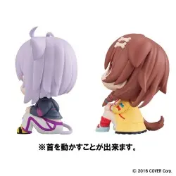 Hololive Production statuette PVC Look Up Korone Inugami & Okayu Nekomata 11 cm | 4535123834530