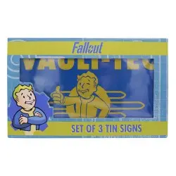 Fallout Set de 3 panneau métal Brands  | 5060948292870