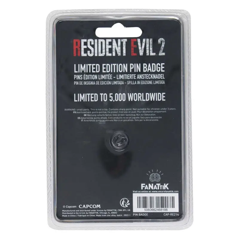 Resident Evil 2 pin's XL Premium 25th Anniversary Limited Edition | 5060662468186