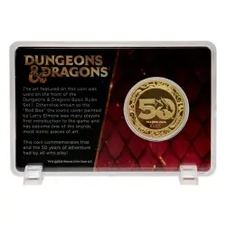 Dungeons & Dragons pièce de collection 50th Anniversary with Colour Print 24k Gold Plated Edition 4 cm        | 5060662469015