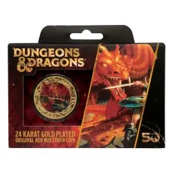 Dungeons & Dragons pièce de collection 50th Anniversary with Colour Print 24k Gold Plated Edition 4 cm        | 5060662469015