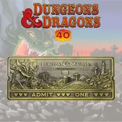 Dungeons & Dragons: The Cartoon réplique 40th Anniversary Rollercoaster Ticket Limited Edition | 5060948290760