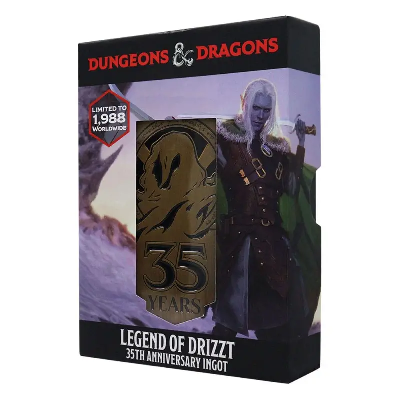 Dungeons & Dragons Lingot 35th Anniversary Legend of Drizzt Limited Edition  | 5060948292016