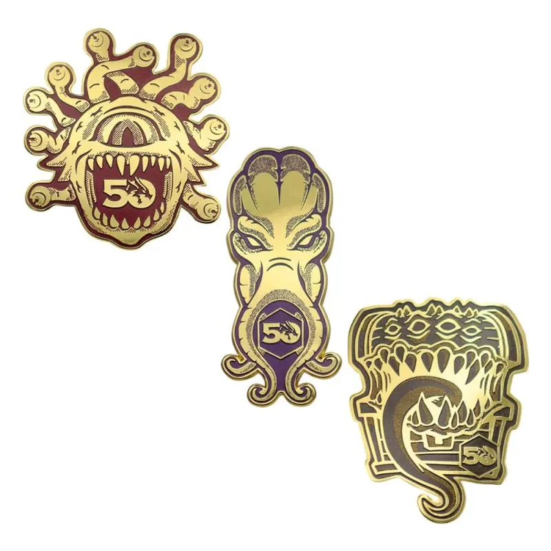 Dungeons & Dragons set 3 pin's 50th Anniversary | 5060948294096