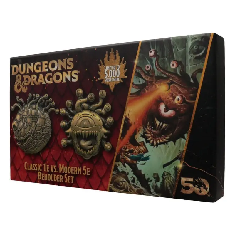 Dungeons & Dragons pack 2 médaillons 50th Anniversary Beholder Twin Edition | 5060948294102