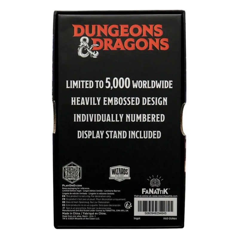 Dungeons & Dragons Lingot Book of Many Things Limited Edition | 5060948294645