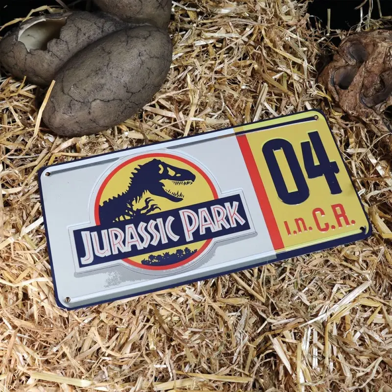 Jurassic Park réplique 1/1 plaque minéralogique Dennis Nedry | 5060662467226