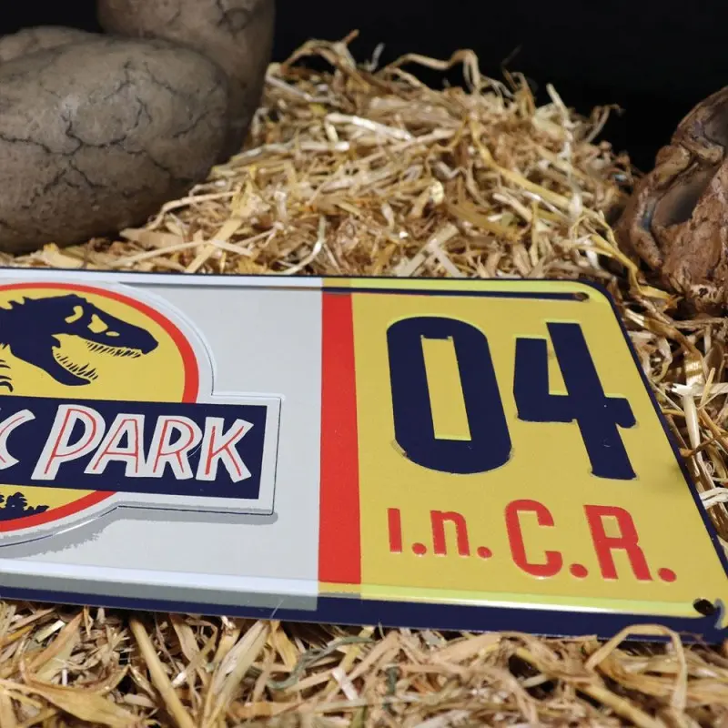 Jurassic Park réplique 1/1 plaque minéralogique Dennis Nedry | 5060662467226