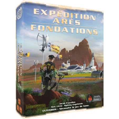 jeu : Terraforming Mars Expédition Ares : Fondations extension éditeur : Intrafin Games version française