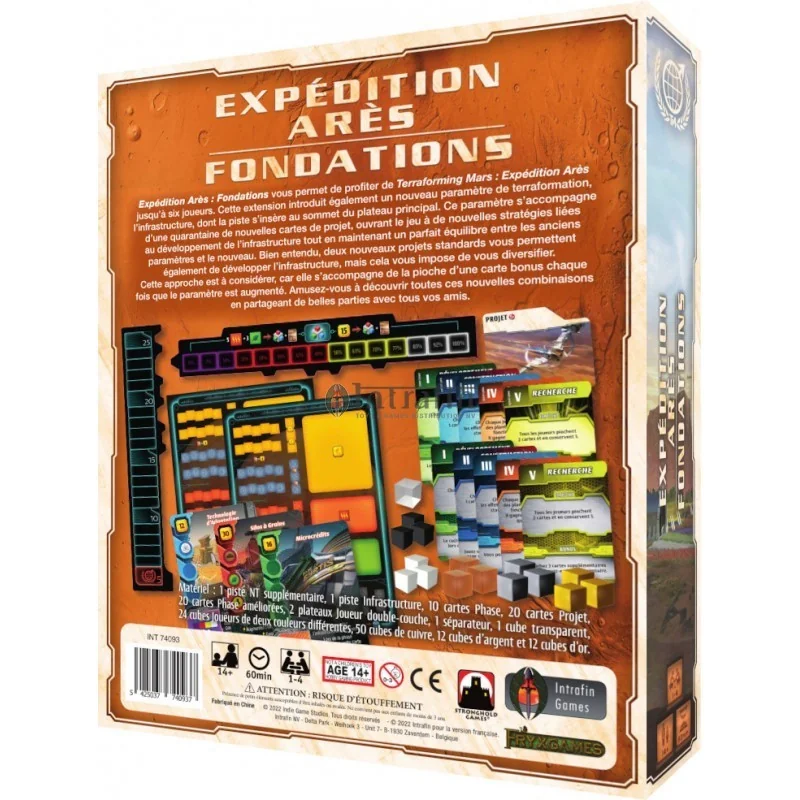 Game: Terraforming Mars Ares Expedition: Foundations Expansion
Publisher: Intrafin Games
English Version