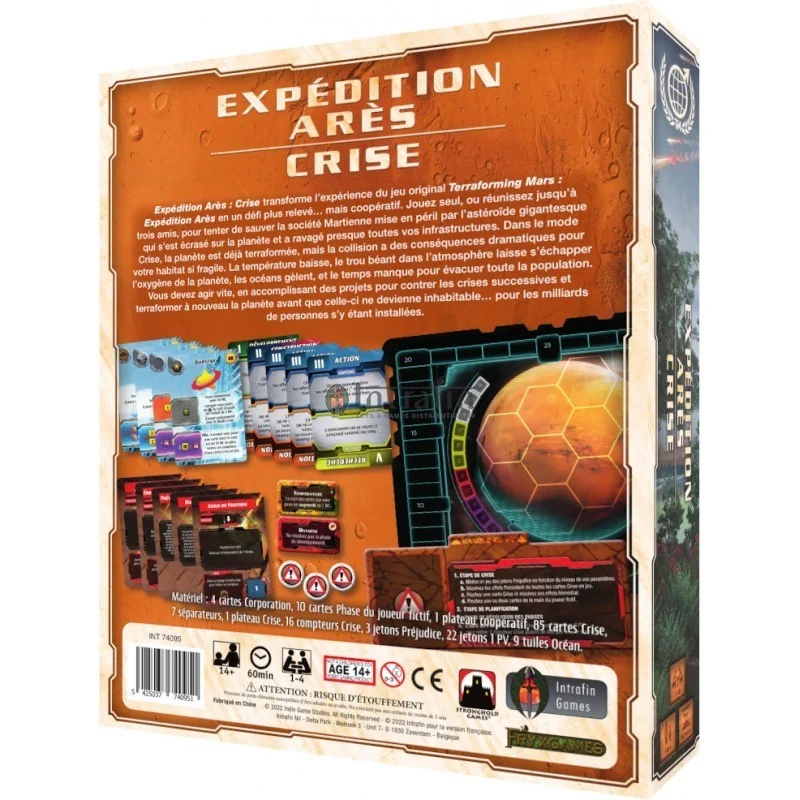 Game: Terraforming Mars Ares Expedition: Crisis Expansion
Publisher: Intrafin Games
English Version