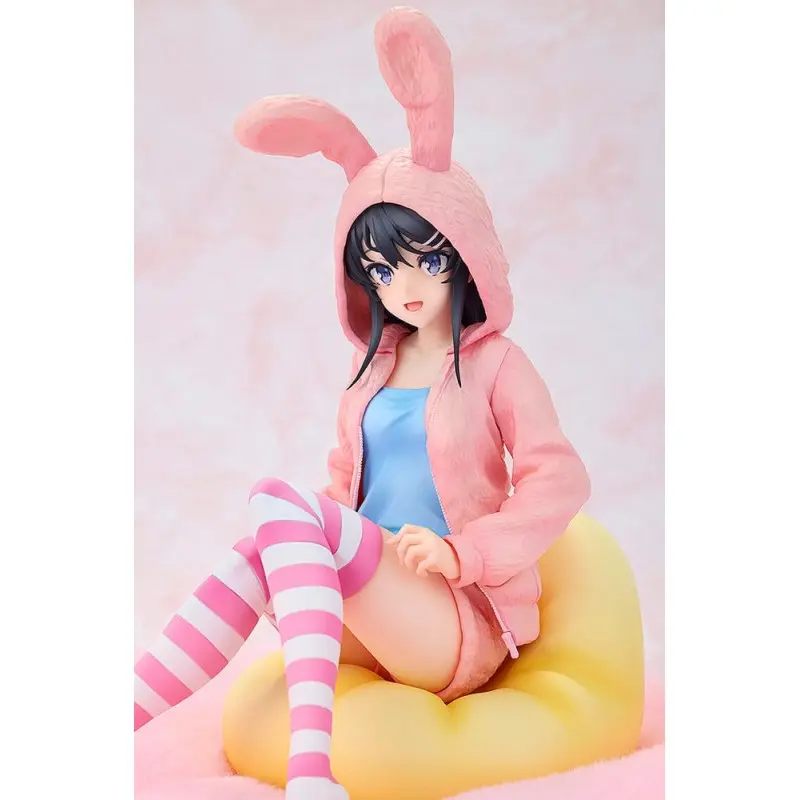 Rascal Does Not Dream of a Knapsack Kid statuette PVC 1/7 Mai Sakurajima Hoodie Look Rabbit Ears Ver. 18 cm | 4942330302460