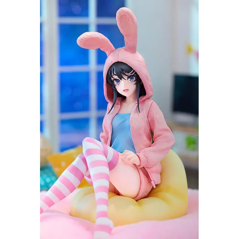 Rascal Does Not Dream of a Knapsack Kid statuette PVC 1/7 Mai Sakurajima Hoodie Look Rabbit Ears Ver. 18 cm | 4942330302460