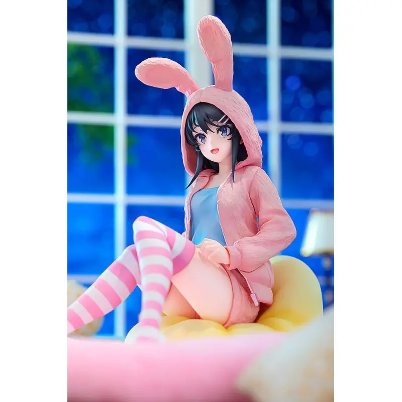 Rascal Does Not Dream of a Knapsack Kid statuette PVC 1/7 Mai Sakurajima Hoodie Look Rabbit Ears Ver. 18 cm | 4942330302460