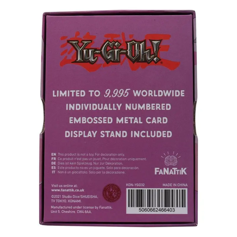 Yu-Gi-Oh! réplique Card Marshmallon Limited Edition | 5060662466403