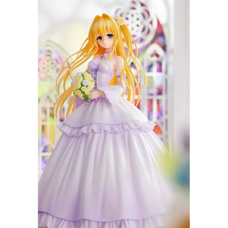 To Love-Ru Darkness statuette PVC 1/7 Golden Darkness Wedding Dress Ver. 23 cm | 4935228597901