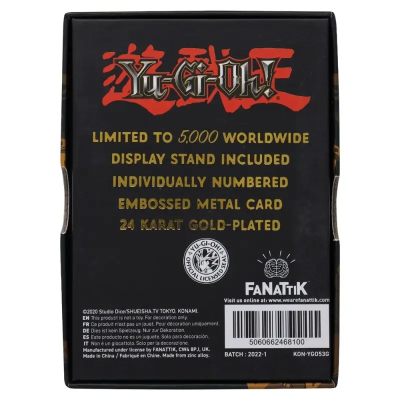 Yu-Gi-Oh! réplique Card Celtic Guardian (plaqué or) | 5060662468100