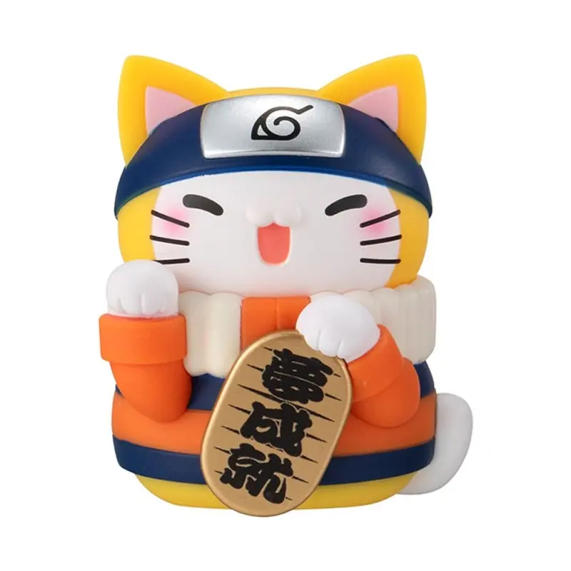 Naruto-Nyaruto! Mega Cat Project Nyaruto! assortiment trading figures Beckoning cat fortune one more time 7 cm (6) | 4535123840319